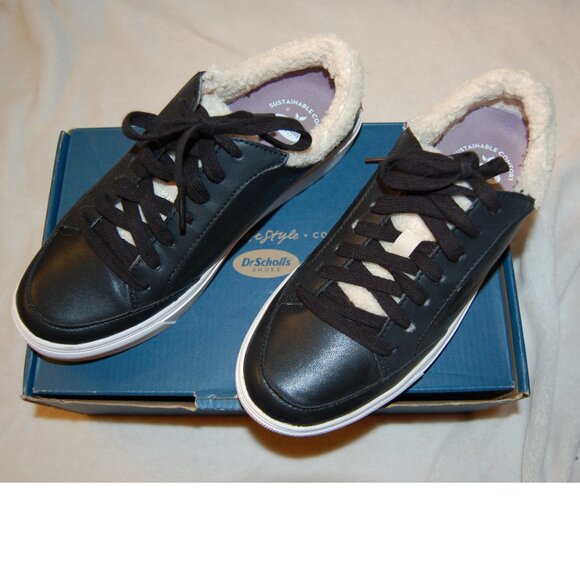 NEW Dr. Scholl's Now Cozy Anti-microbial Shearling Lining Sneakers Size 7 - Picture 3 of 4